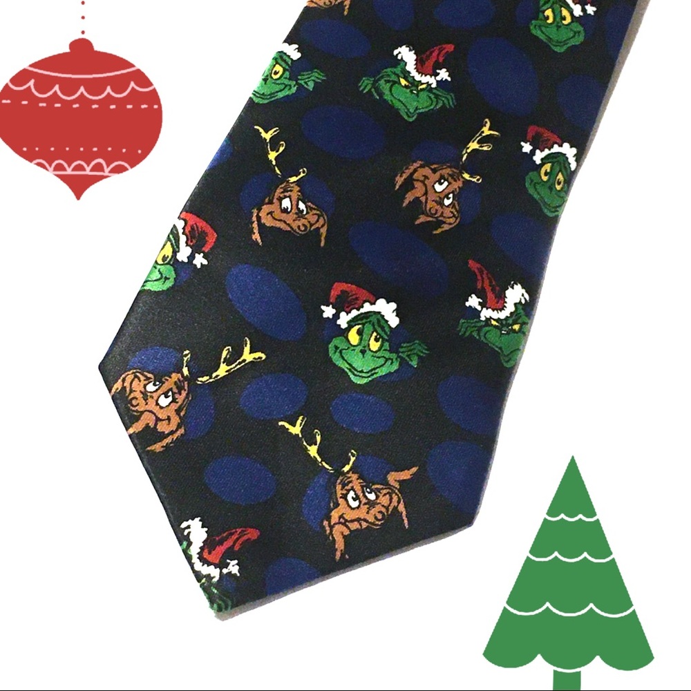 Dr. Seuss Grinch Christmas Tie